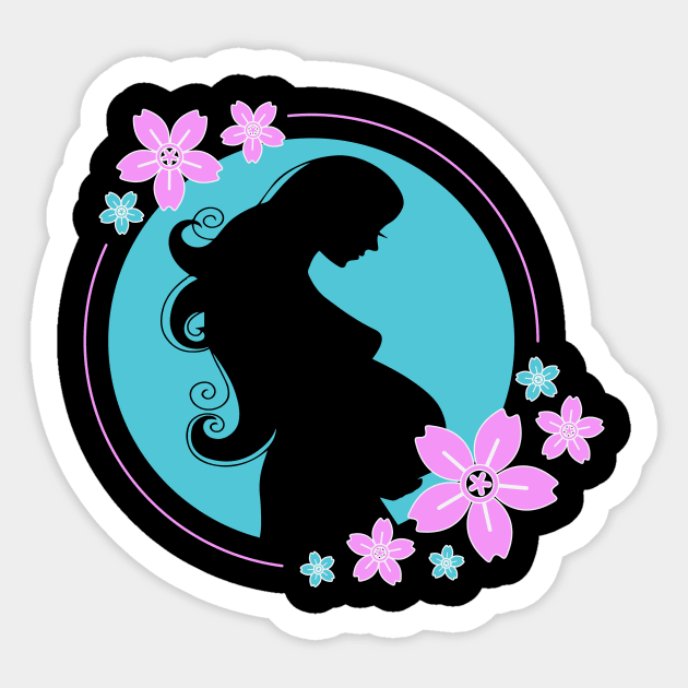 Pregnant Woman Sticker by Imutobi